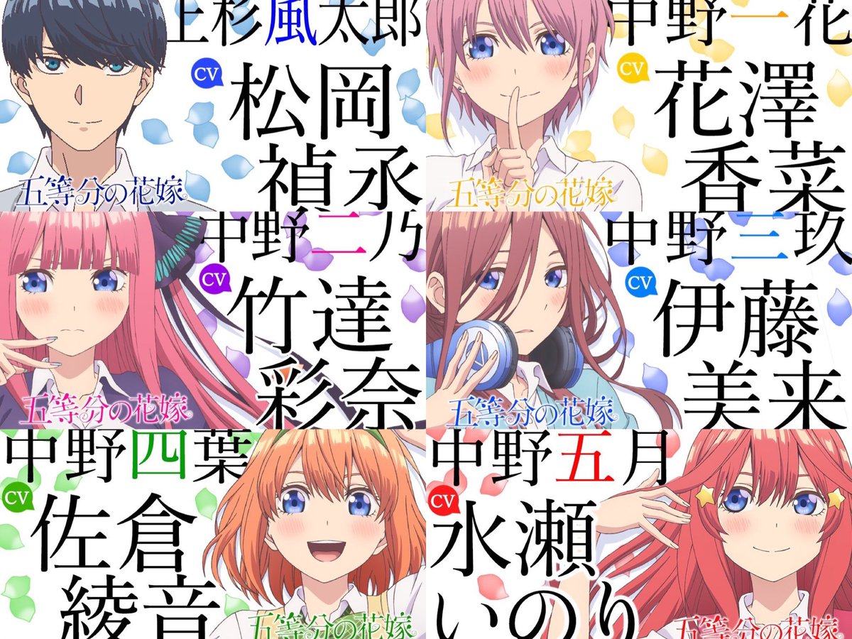 Gotoubun no Hanayome Character Book NINO - Edição Japonesa 五等分の花嫁 キャラクターブック  ニ